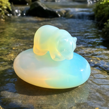 Z ARRON DESIGN Serenity Mondstein Kupferdraht-Anhänger-Halskette