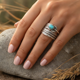 Z ARRON DESIGN Colar com pingente de fio de cobre Serenity Moonstone