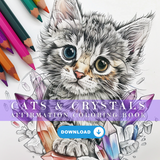 Gatto di cristallo (arte murale stampabile)