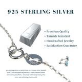 Z ARRON DESIGN Collana con ciondolo in filo di rame Serenity Moonstone