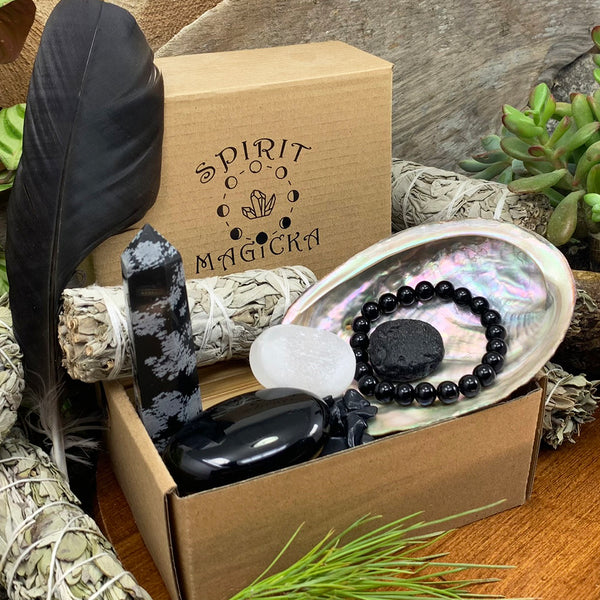 Protection & Cleansing Crystal Box Kit