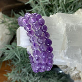 Bracciale Mala con ametista e custodia in velluto