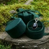 Z ARRON DESIGN Collier avec pendentif en fil de cuivre et pierre de lune Serenity