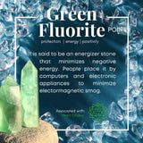 Green Fluorite Point - wand