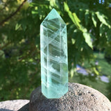 Green Fluorite Point component from the Focus Flow Crystal Set.