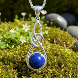 Z ARRON DESIGN Collier avec pendentif en fil de cuivre et pierre de lune Serenity