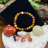 Golden Mookaite Mala Armbånd Empowerment Pouch Sæt