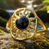 Z ARRON DESIGN Collier avec pendentif en fil de cuivre et pierre de lune Serenity