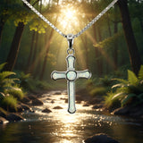 Z ARRON DESIGN Collier avec pendentif en fil de cuivre et pierre de lune Serenity