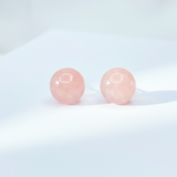 Ohrringe - Rosenquarz-Stecker