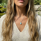 Z ARRON DESIGN Serenity Moonstone kobbertråd anheng halskjede