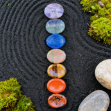 Set chakra Don't Worry Stones + borsa in velluto