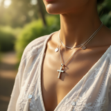 Z ARRON DESIGN Collier avec pendentif en fil de cuivre et pierre de lune Serenity