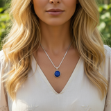 Z ARRON DESIGN Collier avec pendentif en fil de cuivre et pierre de lune Serenity