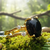 Z ARRON DESIGN Collier avec pendentif en fil de cuivre et pierre de lune Serenity