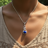 Z ARRON DESIGN Collier avec pendentif en fil de cuivre et pierre de lune Serenity