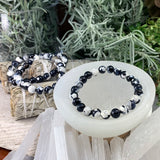 Pulsera Mala Orca Jaspe Con Bolsa De Terciopelo