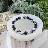 Pulsera Mala Orca Jaspe Con Bolsa De Terciopelo