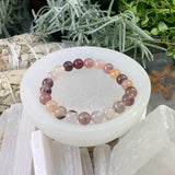 Pulseira Mala Roxa Aventurina Com Bolsa De Veludo
