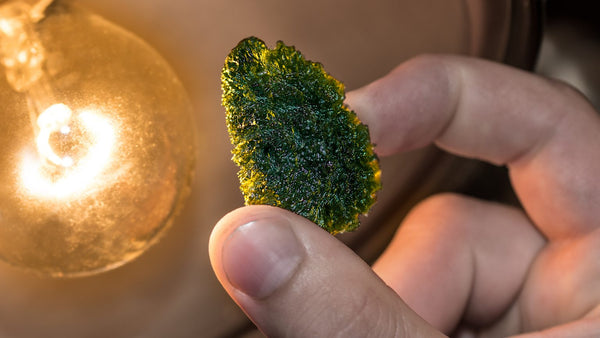 Manifesting with Moldavite and Candles