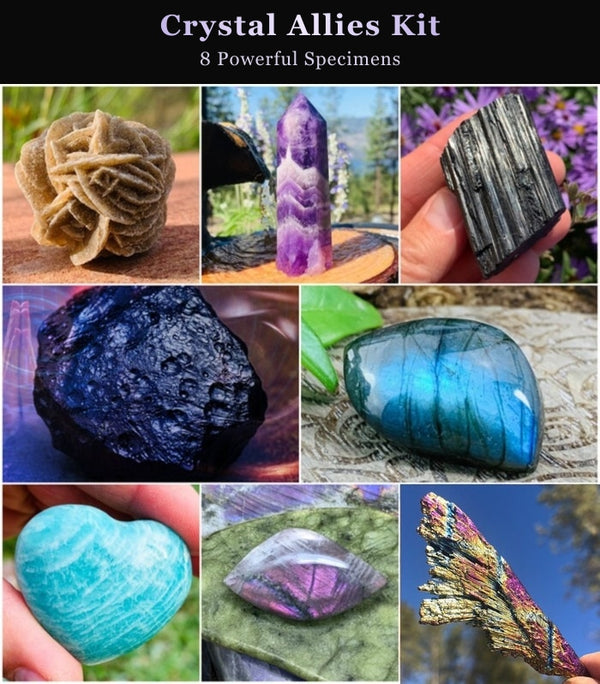 Crystal Allies Kit - 8 Powerful Specimens (SAVE 60% Bundle Deal