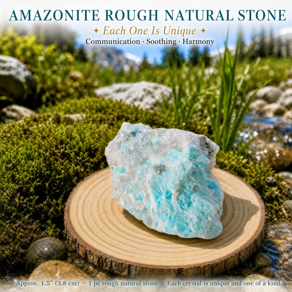 Pietra naturale grezza dell'amazzonite