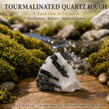 Quartz tourmaliné brut