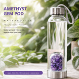 Ametyst Gem Pod vannflaske 💧