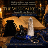 Der Weisheitsbewahrer – Quarzkristall-Totem-Set