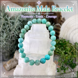 Mala Amazonit-Armband mit Samtbeutel