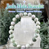 Mala Jade Bracelet With Velvet Pouch