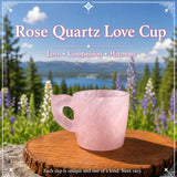 Coppa dell'amore in quarzo rosa