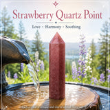 Punta al quarzo fragola