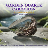 Garden Quartz - Lodolite - Teardrop Cabochon