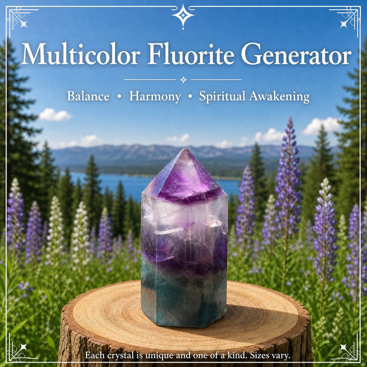 Flerfarvet fluoritgenerator (kort og tyk)
