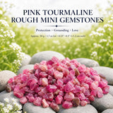 Mini pietre preziose ruvide di tormalina rosa (lotto da 50 grammi / 1,7 once)