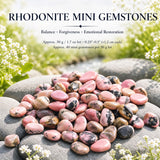 Rhodonit Mini-Edelsteine (50 Gramm / 1,7 Unzen Menge)