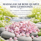 Madagaskar Pembe Kuvars Mini Değerli Taşlar (50 Gram / 1.7oz. Parti)