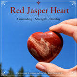 Piedras lunares crecientes de jaspe rojo