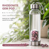 Botella de agua Rhodonita Gem Pod 💧