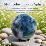Flerfarget fluorittkule