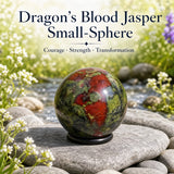 Miniesfera de jaspe de sangre de dragón