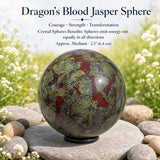 Esfera de jaspe de sangre de dragón