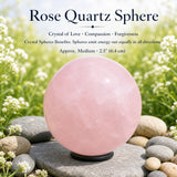 Sfera di quarzo rosa