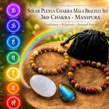 Solar Plexus Chakra Mala armbåndsett🌈