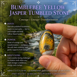 Bumblebee Gelber Jaspis Trommelstein