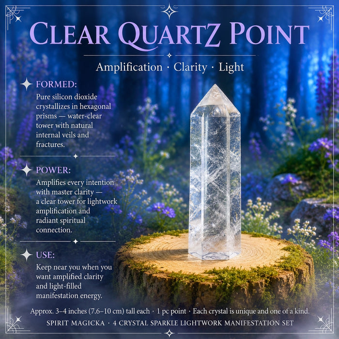 Clear quartz point