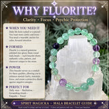 Conjunto de pulseira Mala de cristal Clarity & Calm com 3 peças