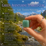 Grøn Aventurin Tumbled Cube