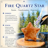 Fire Quartz Star Shape